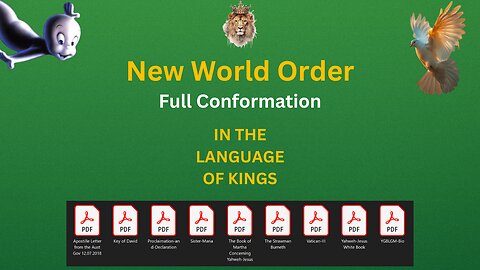 New World Order Full Conformation in the Language of Kings.