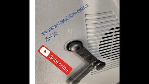 How to remove a manual window crank on a 2016 F-350