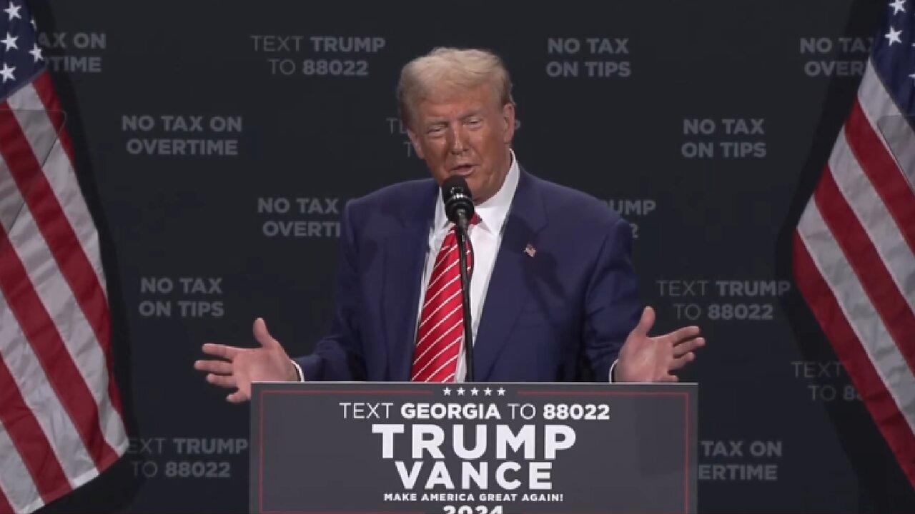 LIVE ~ President Trump Speaks in Atlanta, GA ~ October 15 2024