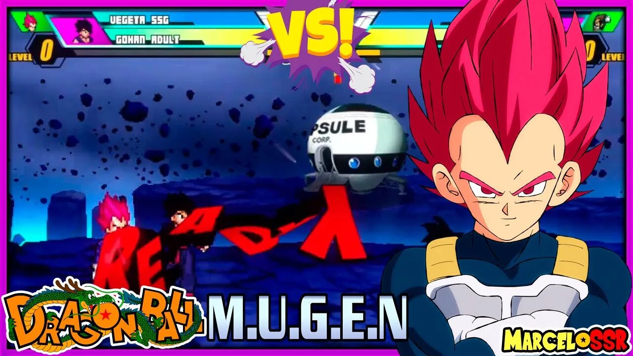 Vegeta SSG & Gohan Adult Vs. Rei Vegeta & Goku GT - Dragon Ball M.U.G.E.N