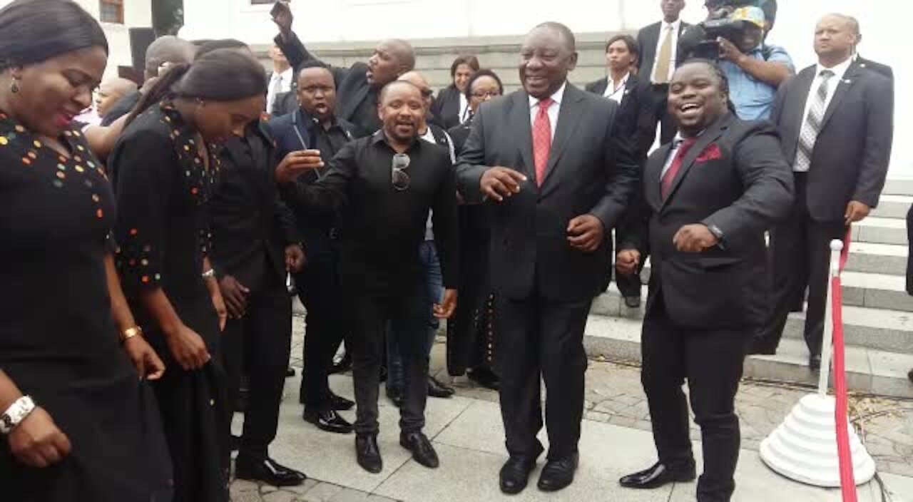 SOUTH AFRICA - Cape Town - President Cyril Ramaphosa unveils inscriptions depicting the values of the Constitution (Video) (NHQ)