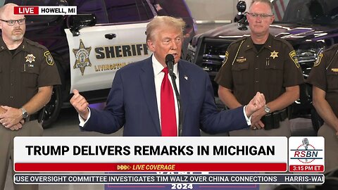 WATCH: President Trump's Full Remarks on Crime and Safety in Howell, MI - 8/20/2024