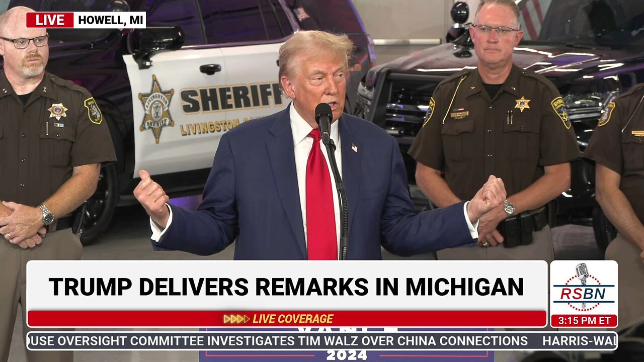 WATCH: President Trump's Full Remarks on Crime and Safety in Howell, MI - 8/20/2024