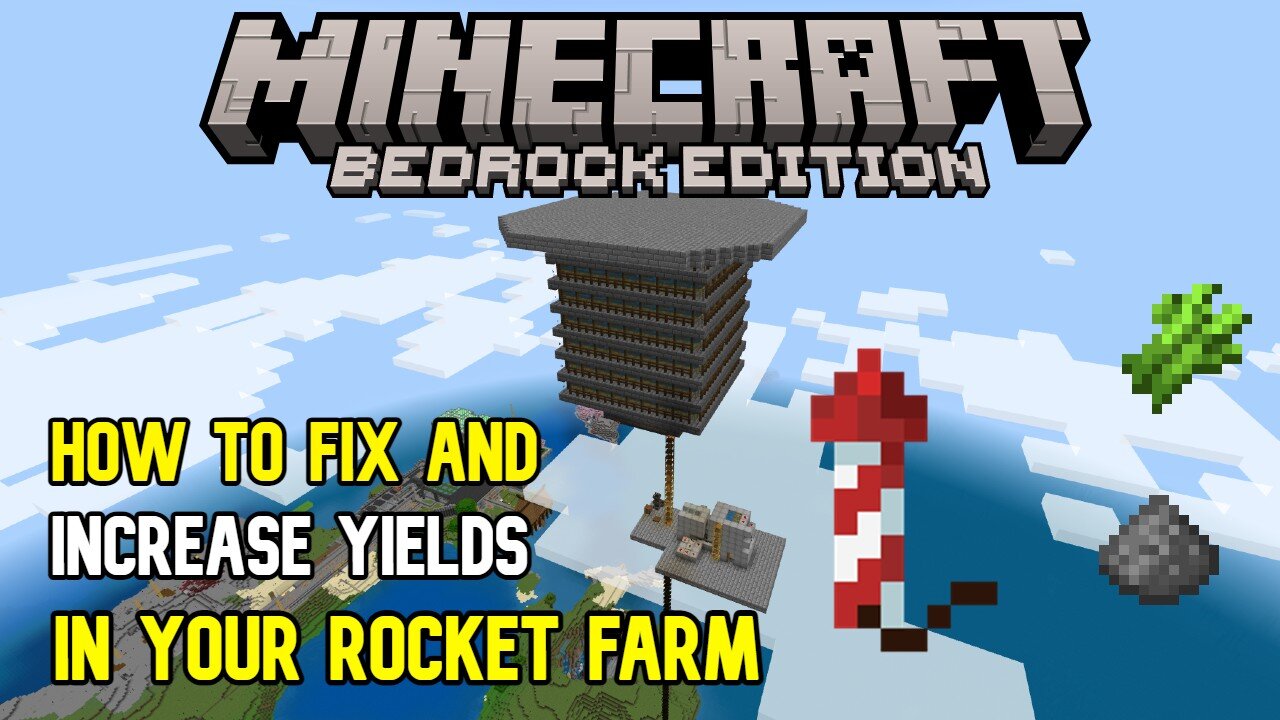 AFK Firework Farm Trouble Shooting (Creeper + Sugarcane Farm) Minecraft Bedrock 1.20 MCPE