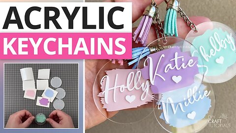 ACRYLIC KEYCHAINS WITH CRICUT | PAINT BRUSH STROKE SVG #SHORTS