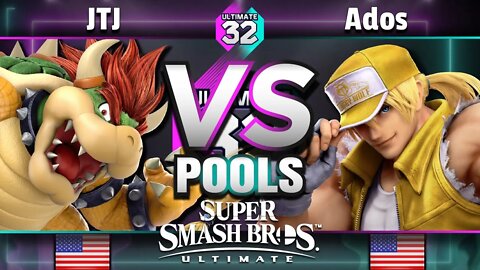 ULTIMATE 32 Pools - JTJ (Bowser) vs. E.X. | Ados (Terry) - Smash Ultimate