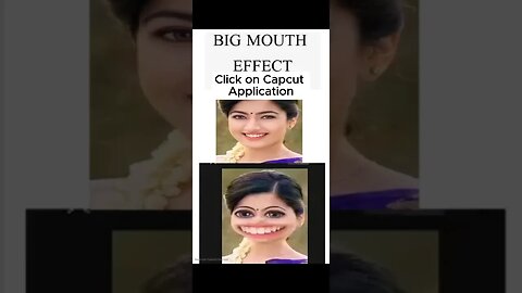 Big moth ,Big Eyes effect on TikTok using cap cut #funny #shortsvideo #justforfun