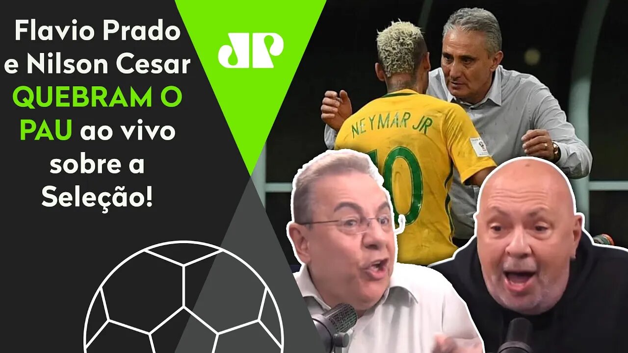 "VOCÊ É UM IDIOTA!" Flavio e Nilson PERDEM A LINHA e TRETAM FEIO sobre a Seleção!