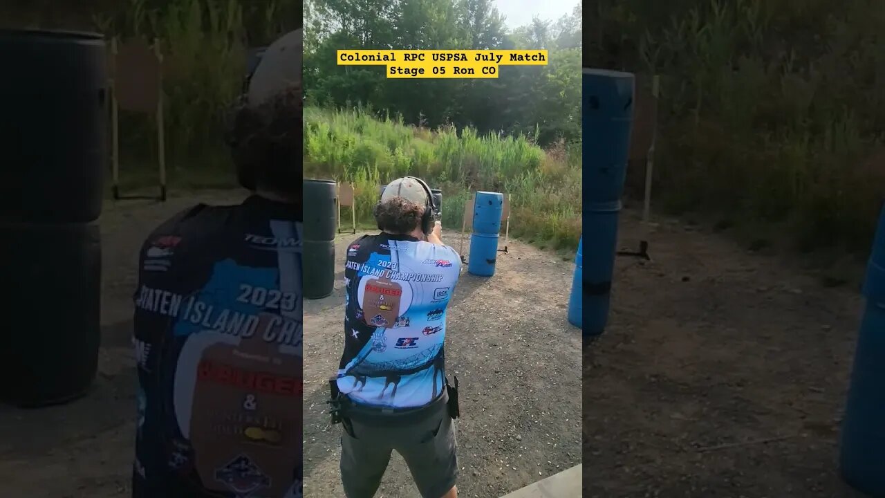 Rob Stage 5 #uspsa #unloadshowclear #shorts #competition #colonialrpc #shooting #ipsc #gun