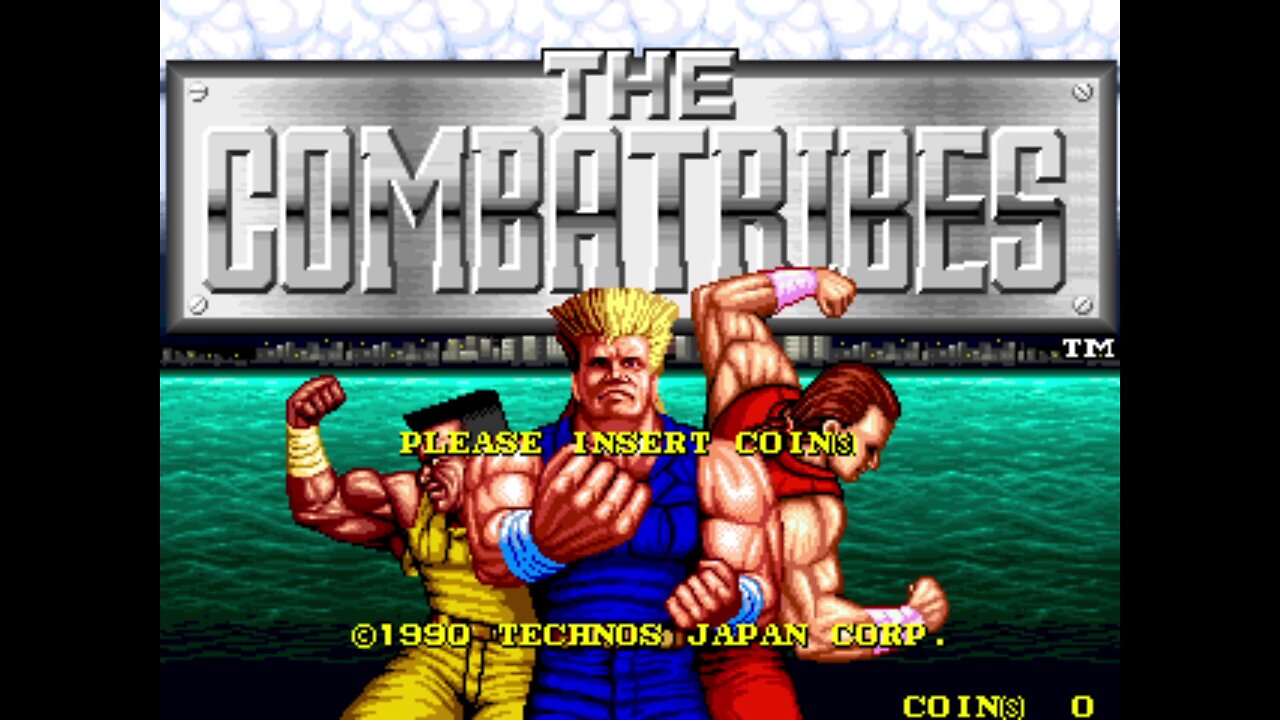 Combatribes Arcade Game, Technos 1990 long play