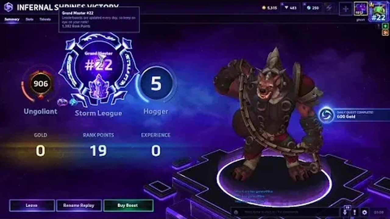 Session 5: Heroes of the Storm (Ranked Matchmaking)