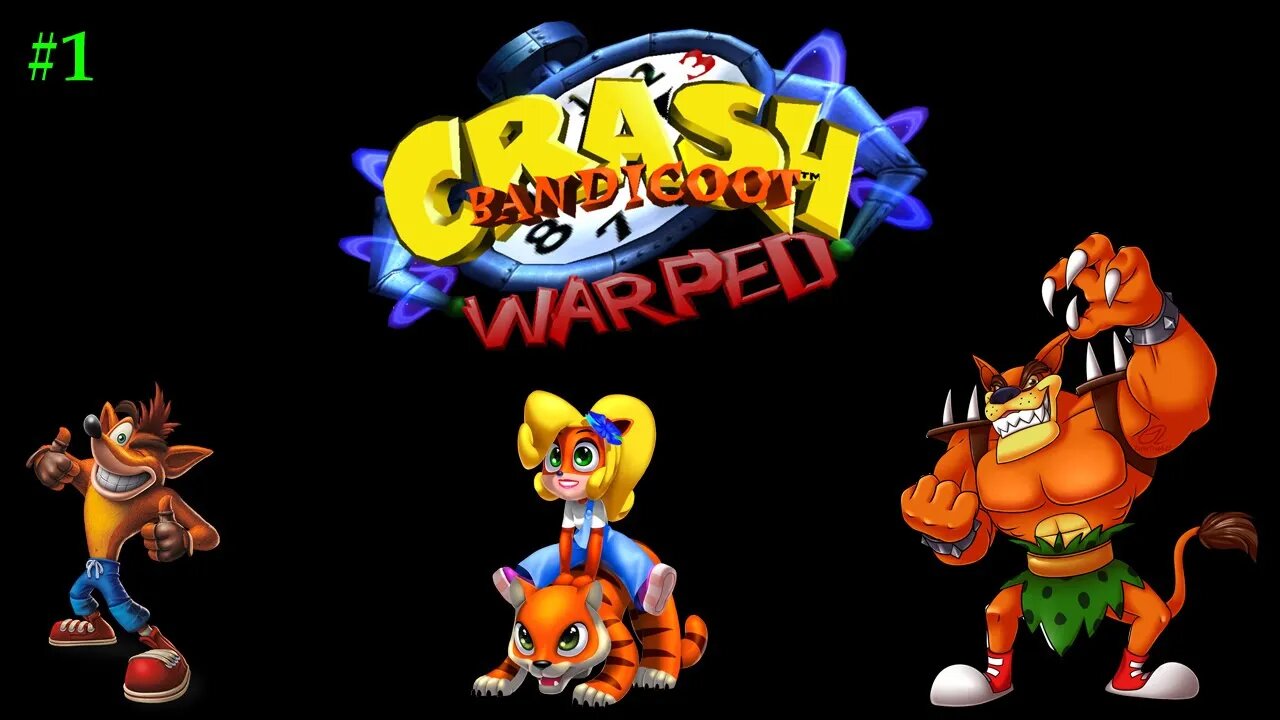 Crash Bandicoot - Warped | Mission #1 | Gameplay #duckstation #psx