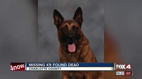 Deputy's K9 Found Dead in North Port