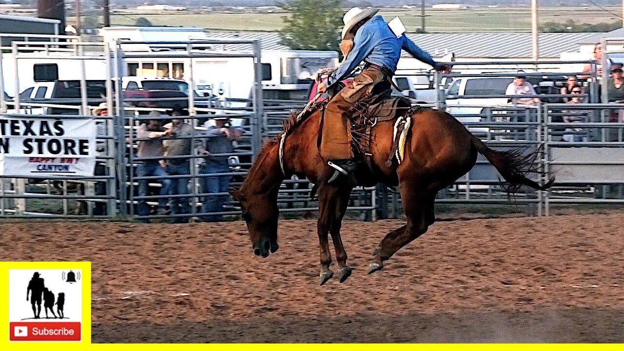 Bronc Riding - 2022 West Texas Ranch Rodeo | Friday (Censored)