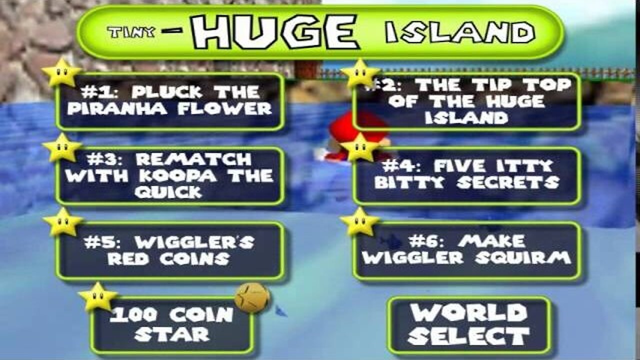 #13: Tiny Huge Island Menu - Super Mario 64 Walkthrough