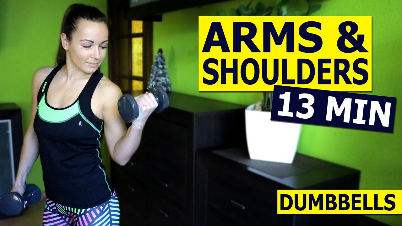 13 MIN Standing DUMBBELL UPPER BODY WORKOUT at Home