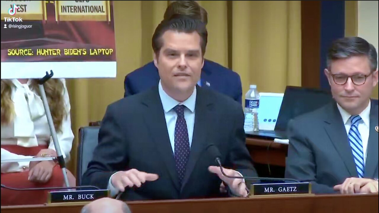 Rep.Matt Gaetz(R-FL) GRILLS Assistant AG for National Security Division RE: HUNTER'S LAPTOP