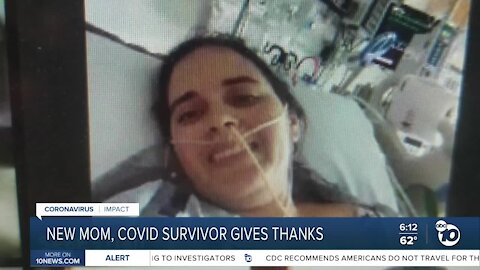 New mom, COVID-19 survivor gives thanks