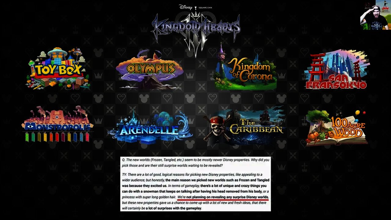 KINGDOM HEARTS 3 - ALL Disney Worlds Have Been REVEALED!