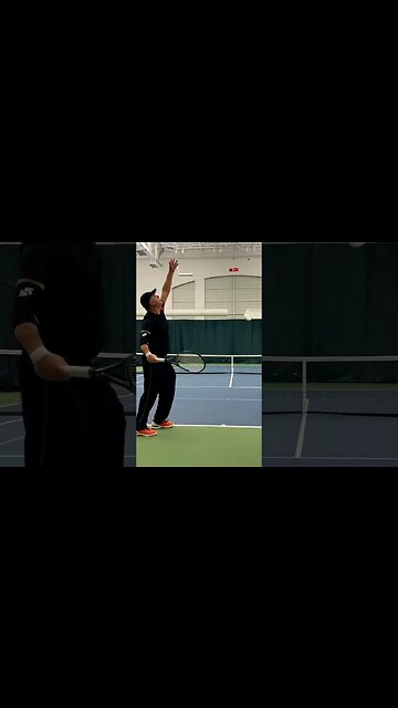 tennis elbow arm sleeve down the T serve #shortvideo #sports #tennis