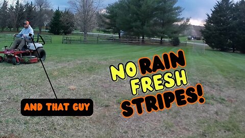 Finally Mowing | But there is no rain already!