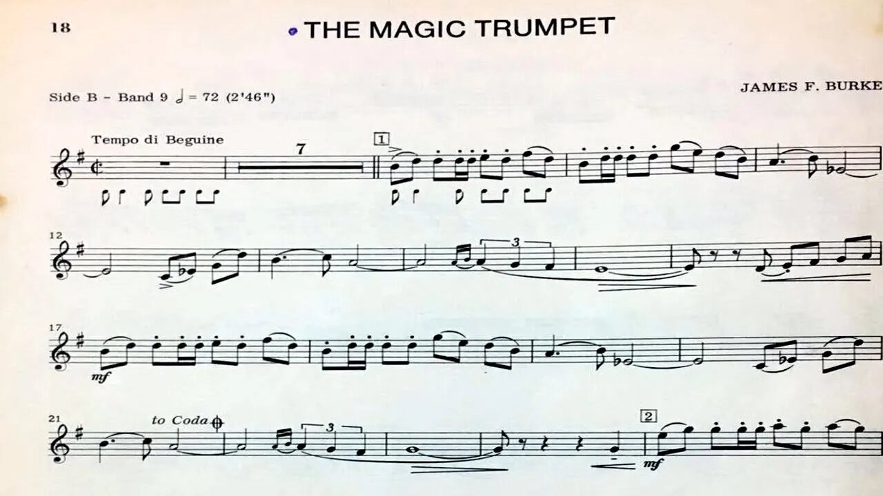 [TRUMPET SOLO] James F. Burke - The Magic Trumpet