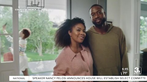 Former NBA player Dwayne Wade and Omaha-born Gabrielle Union-Wade team up for health