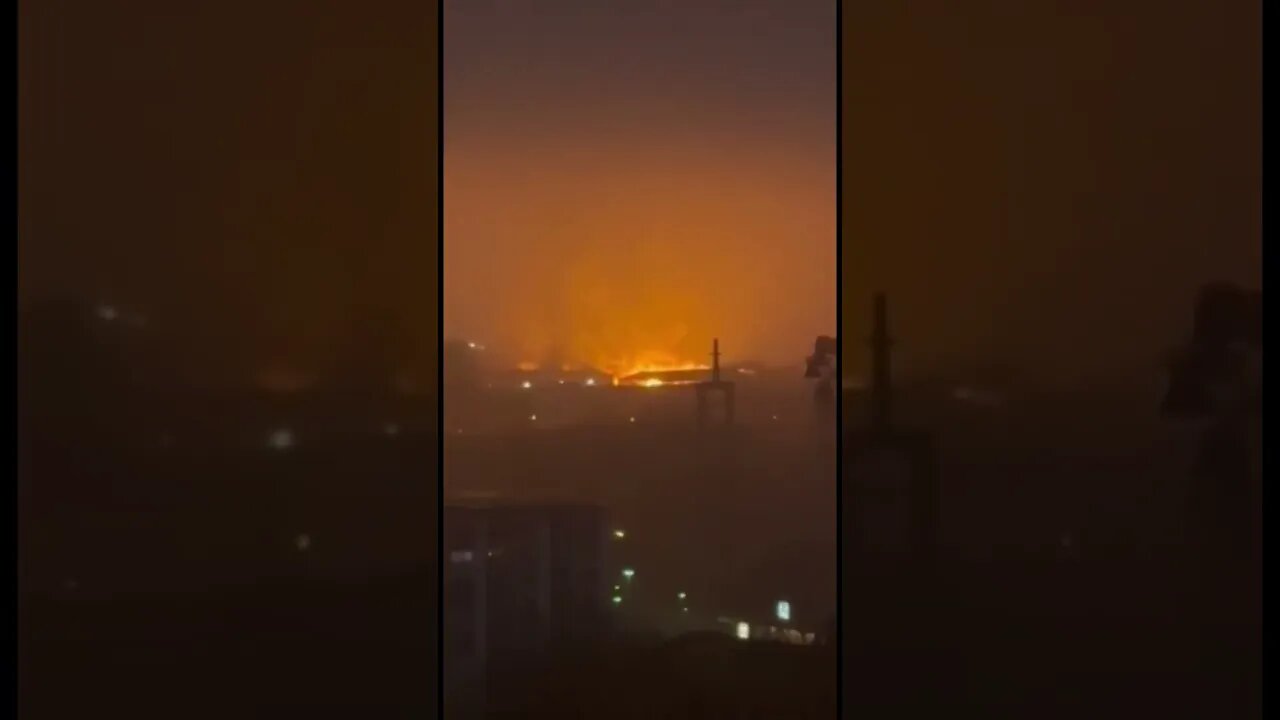 Fire Breaks Out At An Industrial Plant in Germany Creating Toxic Cloud.