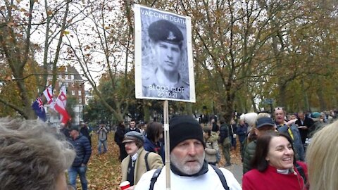 London Anti Vaccine Passport Protest: 20th November 2021 - Part 1