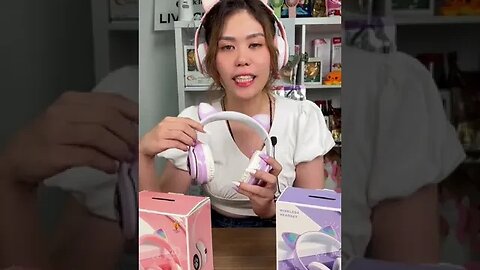Perfect for Girl Streamers, Cute Cat Headphones. #fyp #fypシ#budolfinds#tiktokbudol #shengbo #shorts