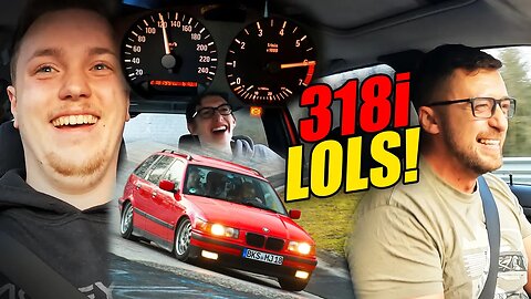 DYING of LAUGHTER! BMW E36 318i vs MX-5 Miata / Nürburgring