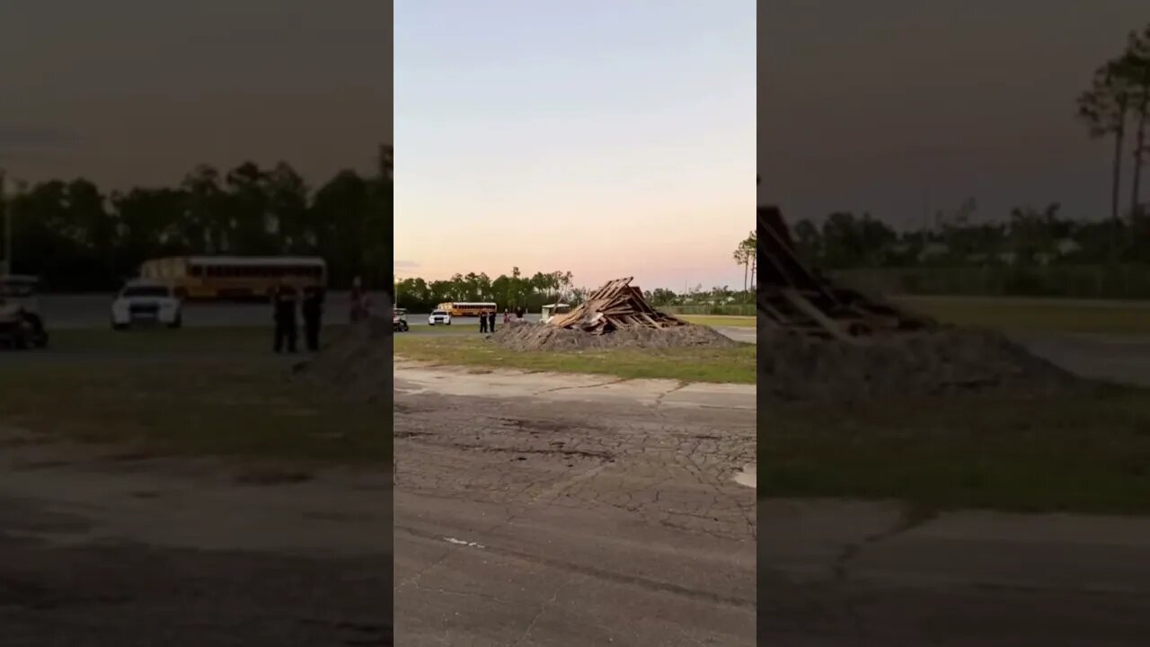 That’s one way to light the bonfire for homecoming 😂#crazyvideo #shorts #homecoming #bonfire