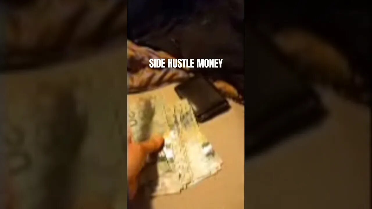 Just working odd jobs to make my cash. #shortsvideo #side hustle #money