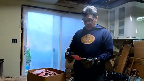 For Sale - Vintage Pink Wall Tile with Black Chair Rail Tile