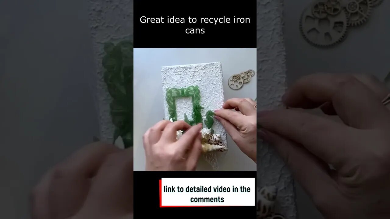 Great idea to recycle iron cans