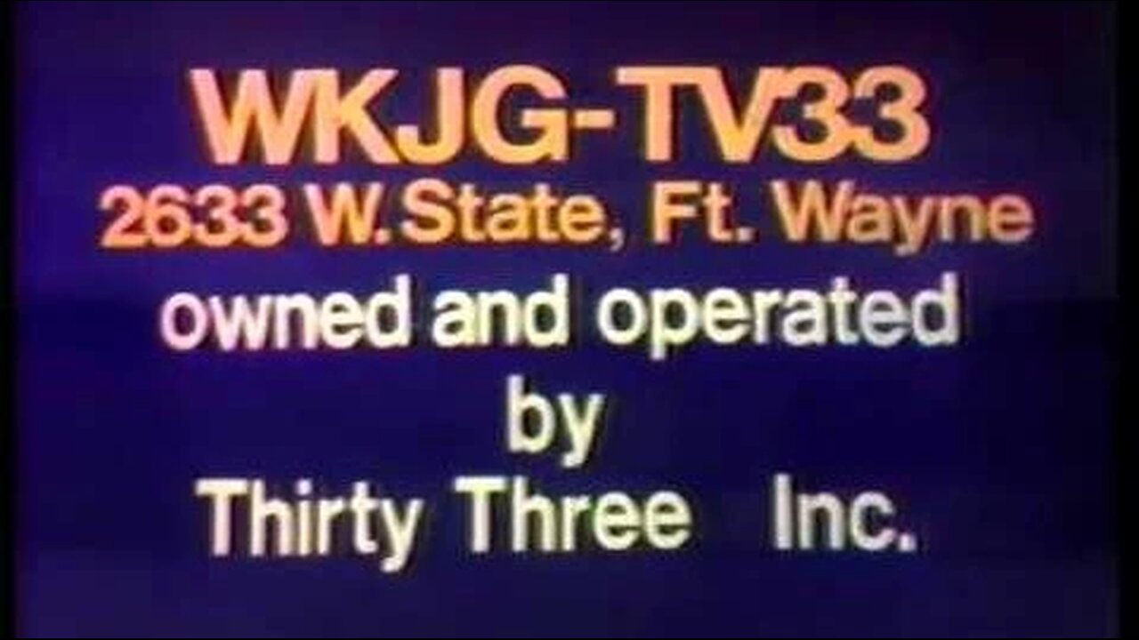 WKJG33 - TV = with commercials = Fort Wayne Indiana = Night Watch 12-10-1996