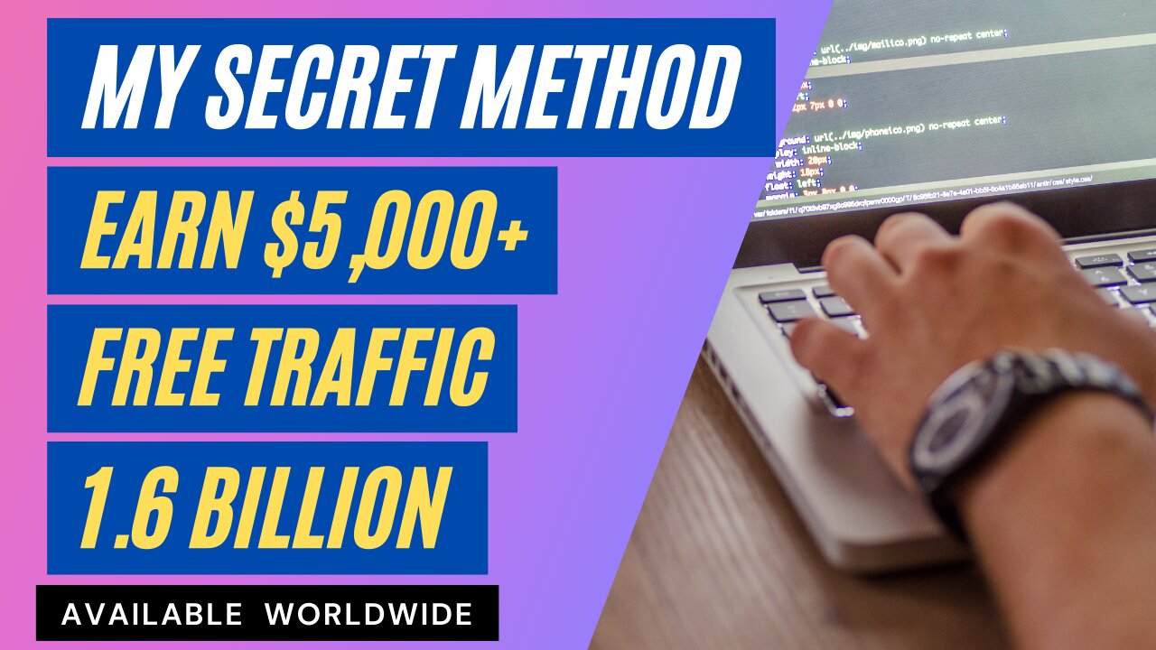 Secret Method To Earn $5,000+ On ClickBank Without Investment, Free Traffic, Affiliate Marketing