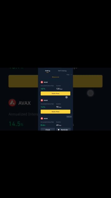 AVAX avalanche staking binance earn #avax #avaxcoin #avaxpriceprediction #altcoin #staking #bnb
