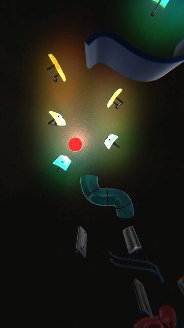 Swan_Lake_bouncing ball piano tune #music #melody #pianostairs #sound #musicalharmony #bouncingball