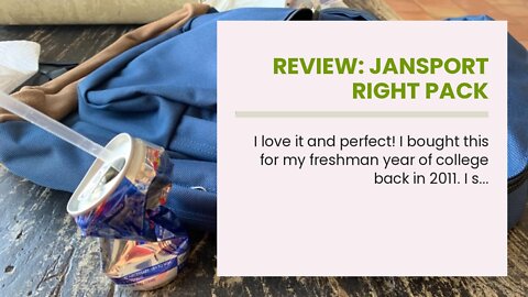 Review: JanSport Right Pack