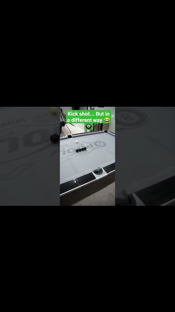 Is that considered a kick shot?! 😂 ⚪🔴🎱 #shorts #billiards