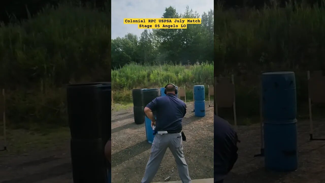 Angelo Stage 5 #shorts #uspsa #unloadshowclear #ipsc #competition #colonialrpc #shooting #gun