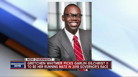 Gretchen Whitmer picks Garlin Gilchrist II as running mate