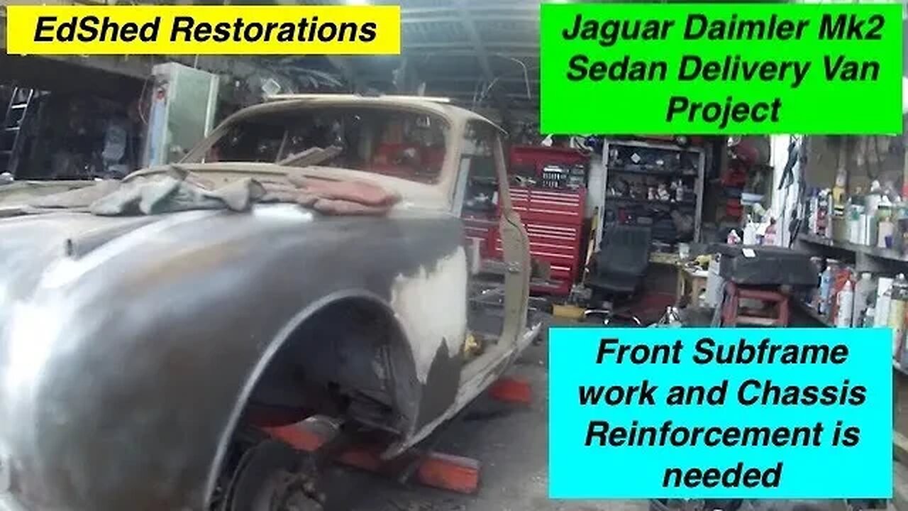 Jaguar Daimler MK2 Sedan Delivery Van Project Chassis Reinforcements and Front Subframe mountings