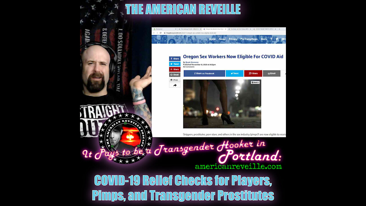 600,000 Dollars in COVID-19 Relief Checks for Players, Pimps, & Transgender Prostitutes in Portland