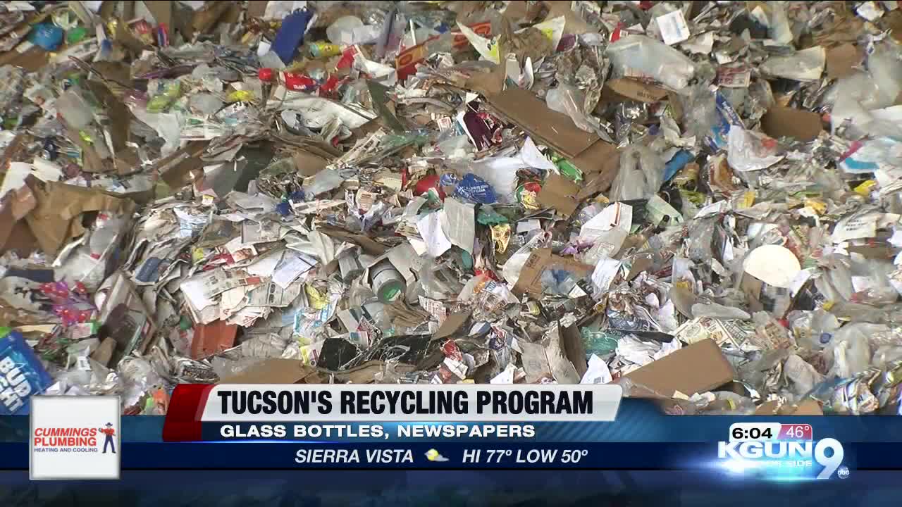 Tucson may temporarily stop recycling glass and newspapers