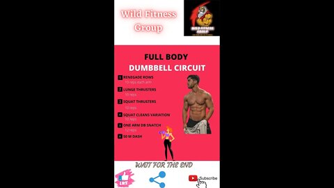 🔥Full body dumbbell circuit🔥#shorts🔥#fitnessshorts🔥#wildfitnessgroup🔥21 march 2022🔥