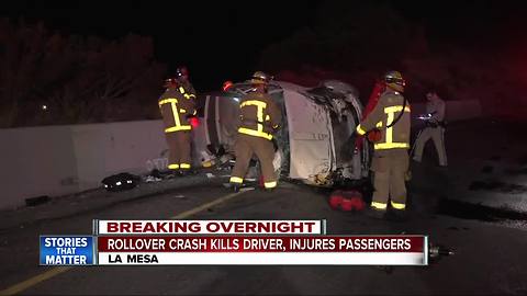 1 dead, 2 hurt after crash on freeway in La Mesa