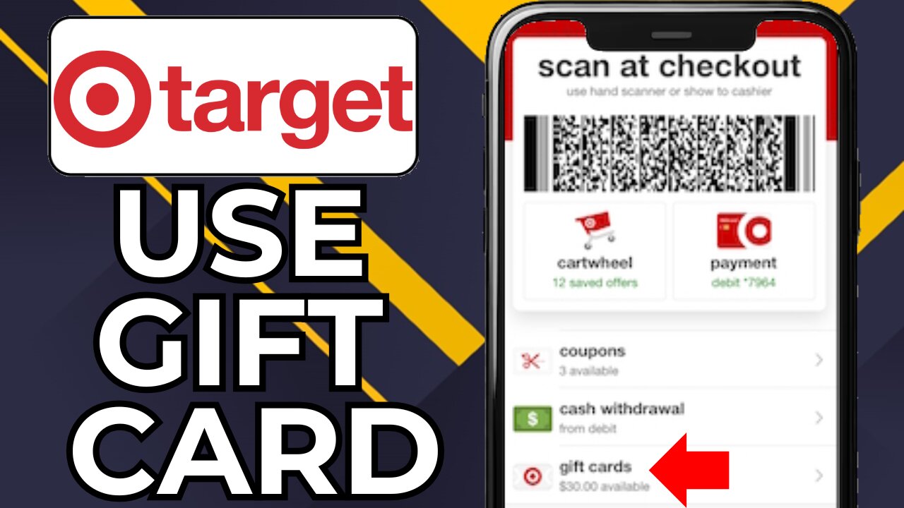 HOW TO USE GIFT CARD ON TARGET APP