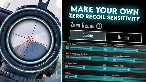 How to make your own Sensitivity Full Zero Recoil Sensitivity for BGMIPUBG Sensitivity Code